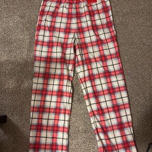 Wondershop Red and White Plaid Pajama Pants